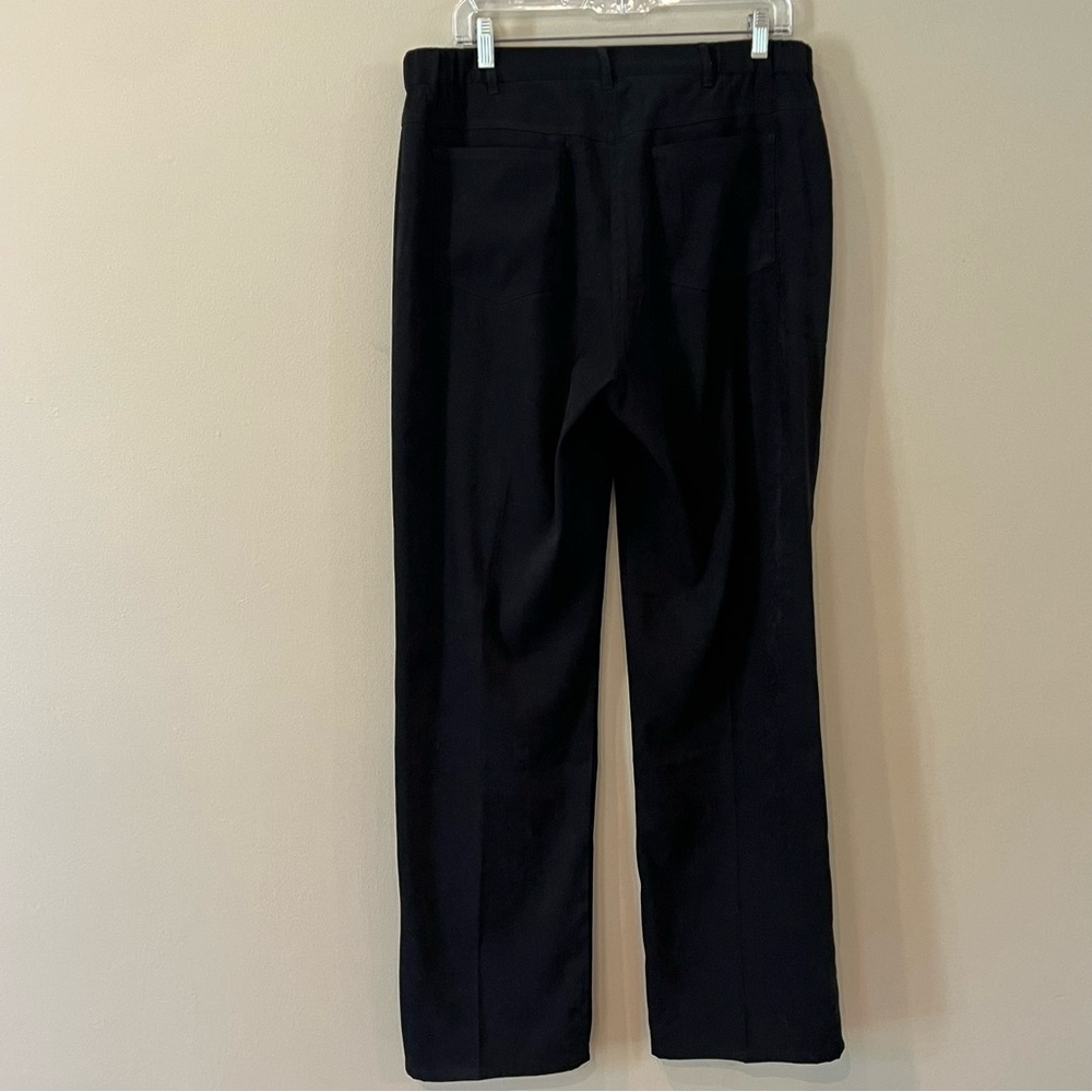 Orvis Brushed Velvet Pants Black 12 Stretch High Rise Lightweight Straight Leg‎ - Picture 2 of 10